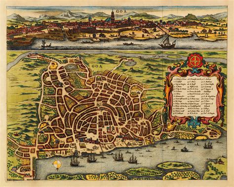 goa  ancient maps  illustrations