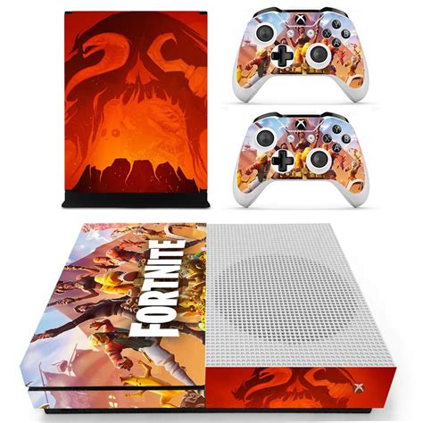 Fortnite decal skin sticker for Xbox One S console and controllers