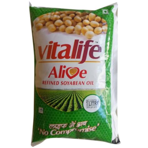 Vitalife Alive Refined Soyabean Oil Packet Packaging Size 1 Litre At