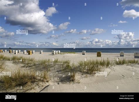 On The Beach Of Gr Mitz Baltic Sea Germany Stock Photo Alamy