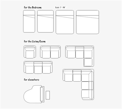 Floorplans - Furniture - Floor Plan Furniture Symbols - 540x720 PNG ...