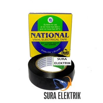 Jual Isolasi Listrik National Hitam Inci Yard Shopee Indonesia