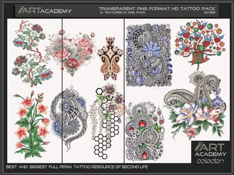 Second Life Marketplace - @PAA - Tattoo Texture Pack 158