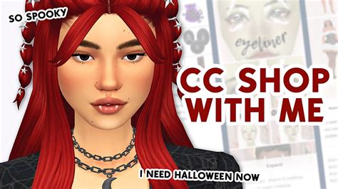 Lets Go Cc Shopping For Halloween 🦇 Sims 4 Maxis Match Custom Content Youtube