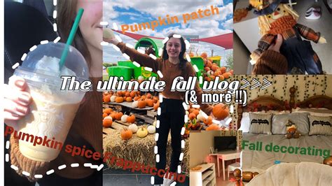 The ULTIMATE Fall Vlog Pumpkin Patch Decorating My Room