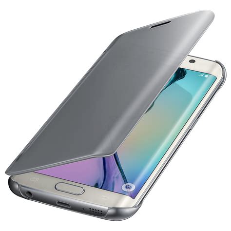 Samsung Galaxy S Edge Clear View Case Silver Ef Zg Bsegww