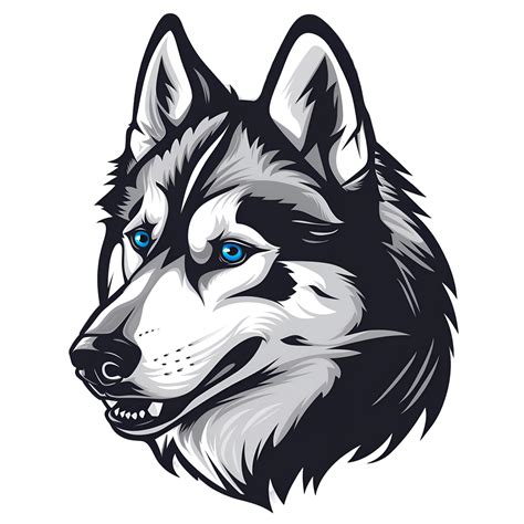 Siberian husky mascot logo 44621178 PNG