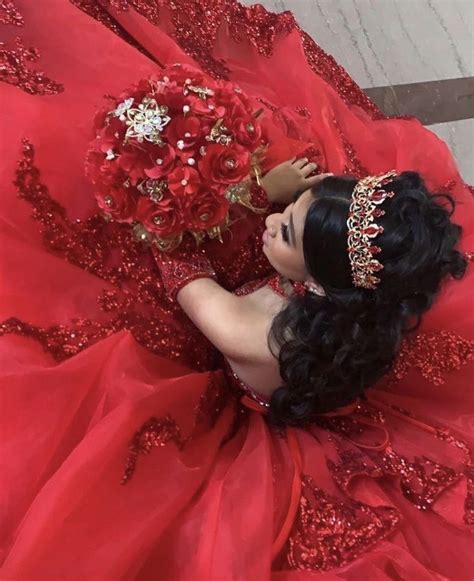 Red Quince ️ In 2024 Red Quinceanera Dresses Quince Dresses Red Quince