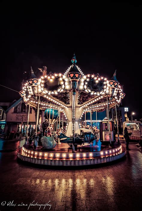 The Carousel At Night 3000x6000 Building Architecture Design