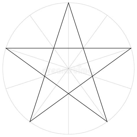 Correct Form Shape Template Geometric Shape Of The Pentagram Five