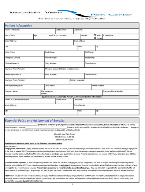 Fillable Online Patient Demographics Form Pdf Fax Email Print Pdffiller