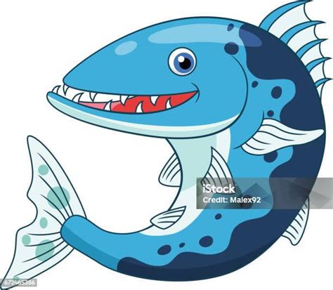 Kartun Barracuda Lucu Ilustrasi Stok Unduh Gambar Sekarang Barakuda