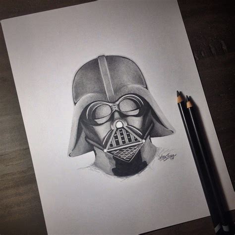 Tiefighters — Sketch Sunday Darth Vader Created By Maria Star