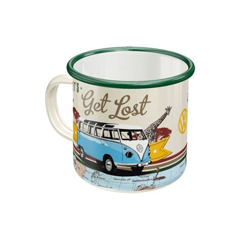 Vw Emaille Becher Bulli Let S Get Lost Nostalgic Art Nostalgic Art