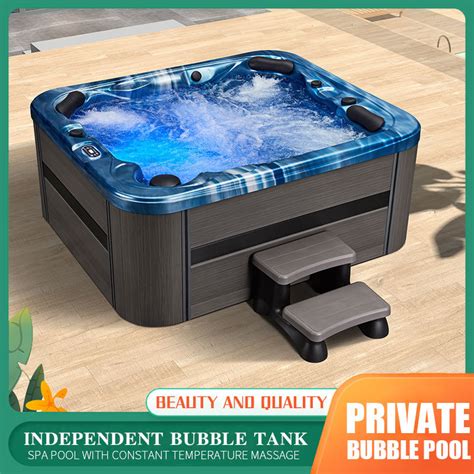 22001880900mm Outdoor Large Massage Whirlpool Spa With 5 Seats China Swim Spa And Swimming