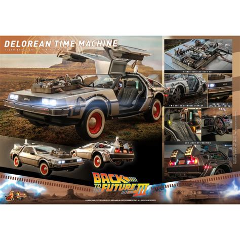 Delorean Time Machine Movie Masterpiece Hot Toys Retour Vers Le Futur Iii