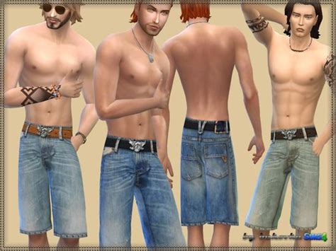 Bukovka S Shorts Jeans Sims Clothing Outfit Sets Sims