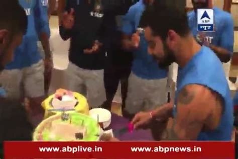 When Virat Kohli Danced After Cake Cutting Ceremony On His Birthday Youtube