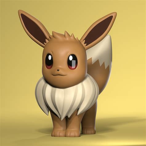 Archivo Stl Gratis Eevee Pokemon Gratisplan De La Impresora D Para