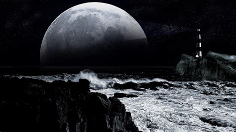 🥇 Moon sea wallpaper | (63512)