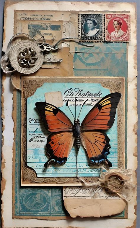 vintage mixed media ephemera  stock photo public domain pictures