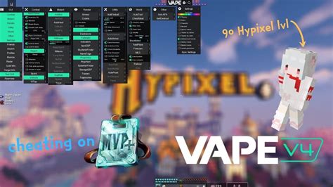 Cheating On An Mvp 90lvl Hypixel Account Vapev4 Youtube