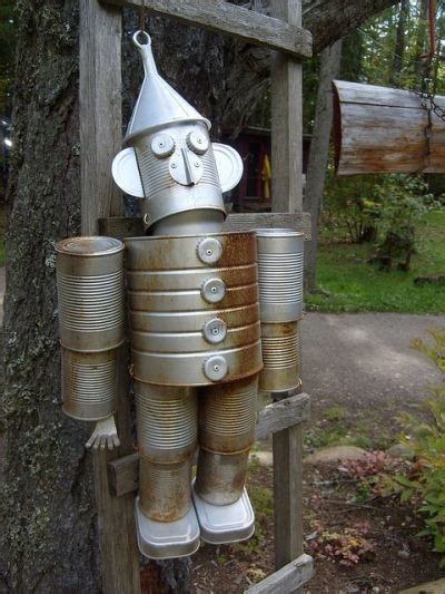 How To Make A Recycled Tin Man Tin Can Man Recycled Tin Tin Can