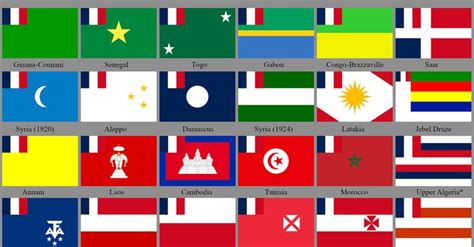 Standardized French Colonial Flags | Colonial flag, Historical flags ...