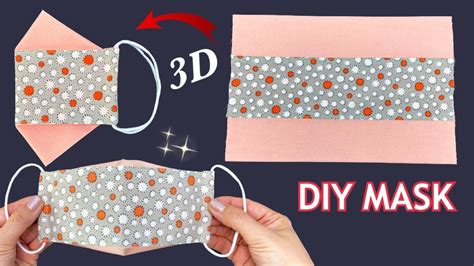 New Style 3d Mask Diy Face Mask Easy Pattern Sewing Tutorial How To