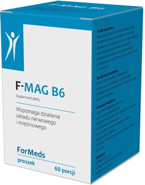 F Mag B Cytrynian Magnezu Witamina Porcji Proszek Formeds