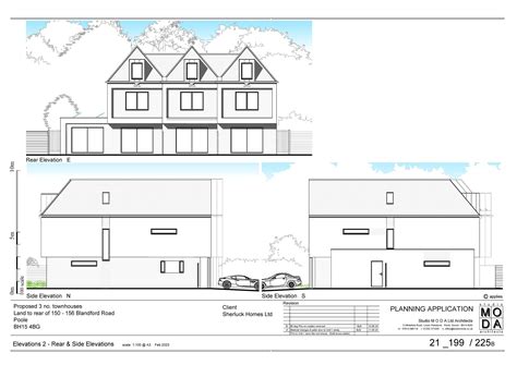 Land rear of nos 150-156 Blandford Road, Poole | DHPC
