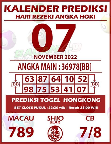 Kalender Prediksi Togel Hongkong November Bacan D Calm