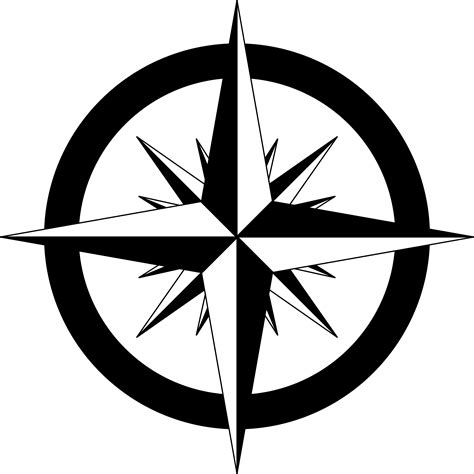 Compass Rose By Firkin Compass Rose Vector Sketch Clip Art