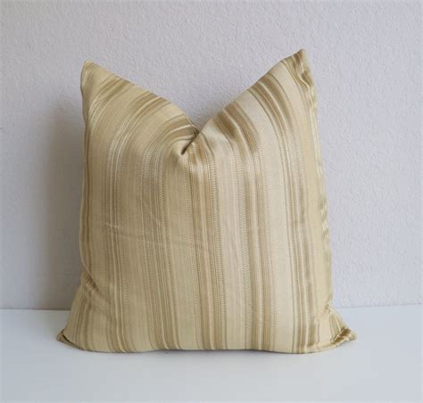 Gold Stripes Pillow Covers Gold Accent Pillow Cover Gold - Etsy