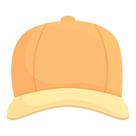 Premium Vector Yellow Cap Icon Cartoon Vector Baseball Hat Sport Hat