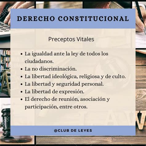 Derecho Constitucional Preceptos Vitales Club De Leyes UDocz