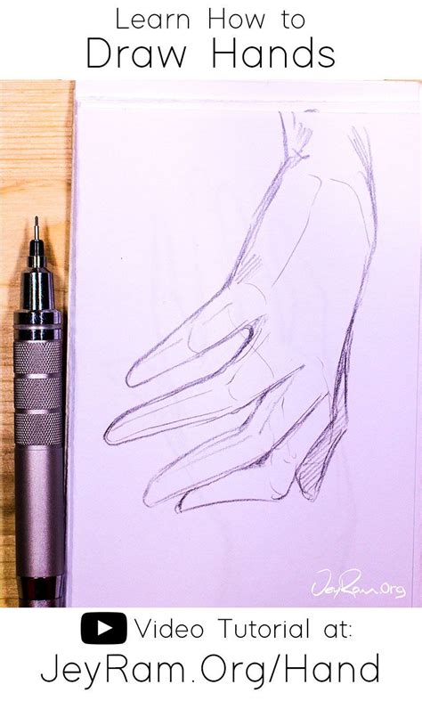 How to Draw Hands: Video Tutorial + Free Worksheet | How to draw hands ...