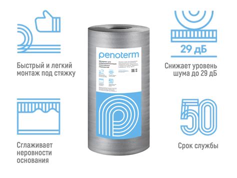 Вибро и шумоизоляция для межэтажных перекрытий Penoterm / Пенотерм ...