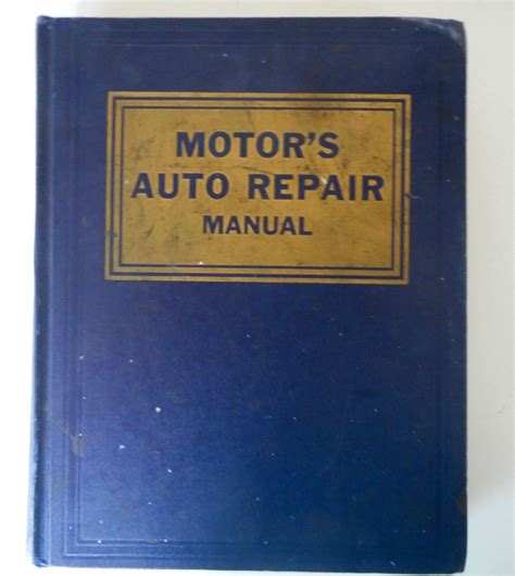 Vintage Motors Auto Repair Manual 1953 To 1961 24th Edition Car Service