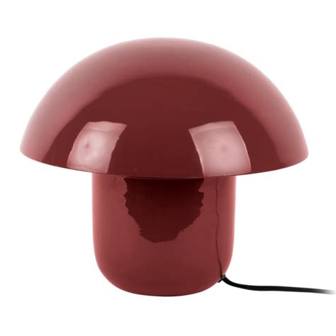 Lampe Poser Champignon M Tal Rouge H Cm Fatmushroom Maisons Du Monde