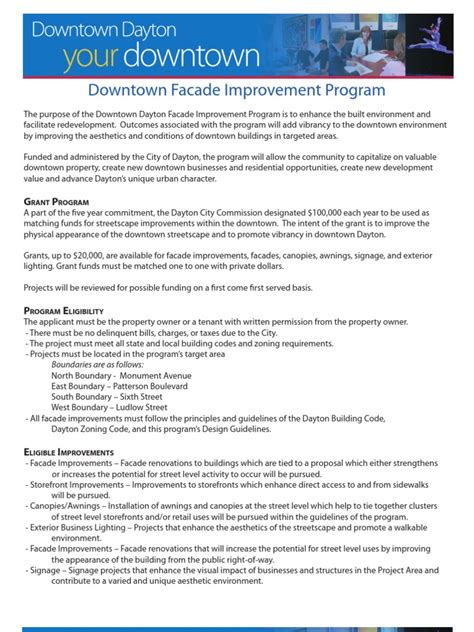 PDF Downtown Facade Improvement Program DOKUMEN TIPS