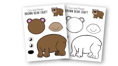 Free Printable Brown Bear Craft For Kids Simple Mom Project