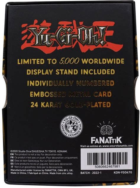 Fanattik Yugioh Verzamelobject Ingot Dark Paladin Limited Edition