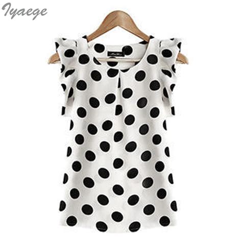 Women Chiffon Blouse Shirt Short Sleeve Butterfly Sleeve Casual Summer