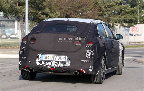 Hp Hyundai I N Fastback Makes Spyshots Debut Autoevolution