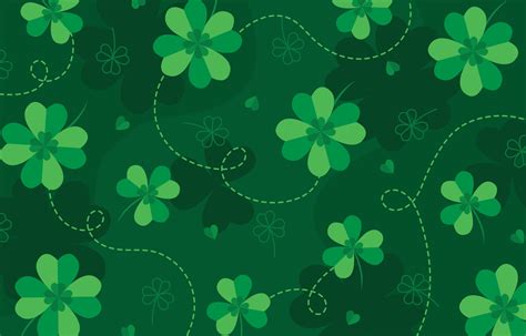 Saint Patrick's Day Clover Background 4568750 Vector Art at Vecteezy