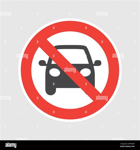 No Motor Vehicles Allowed Vector Sign Stock Vector Image Art Alamy