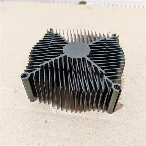 Jual Heatsink Sirip Bulat Cm Aluminium Warna Hitam Ex Fan Processor