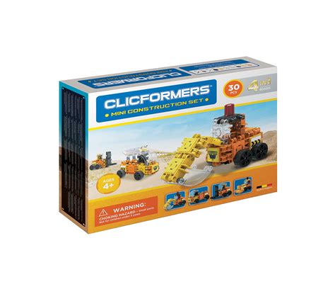 804001 CLICFORMERS Maszyny Budowlane 4 w 1 30 elementów Klocki