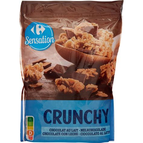 C R Ales Crunchy Chocolat Au Lait Carrefour Sensation Le Paquet De